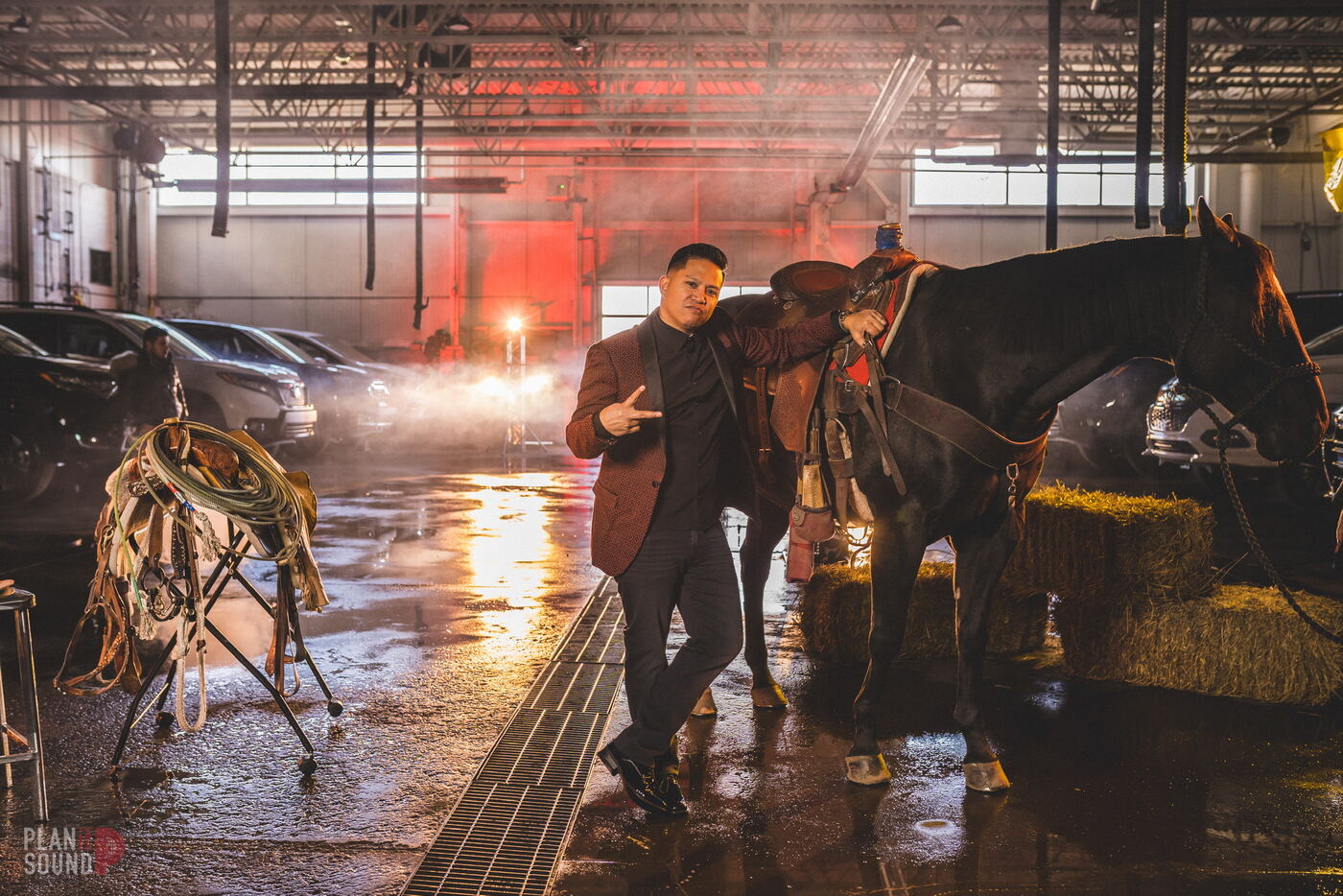 Crew on set
