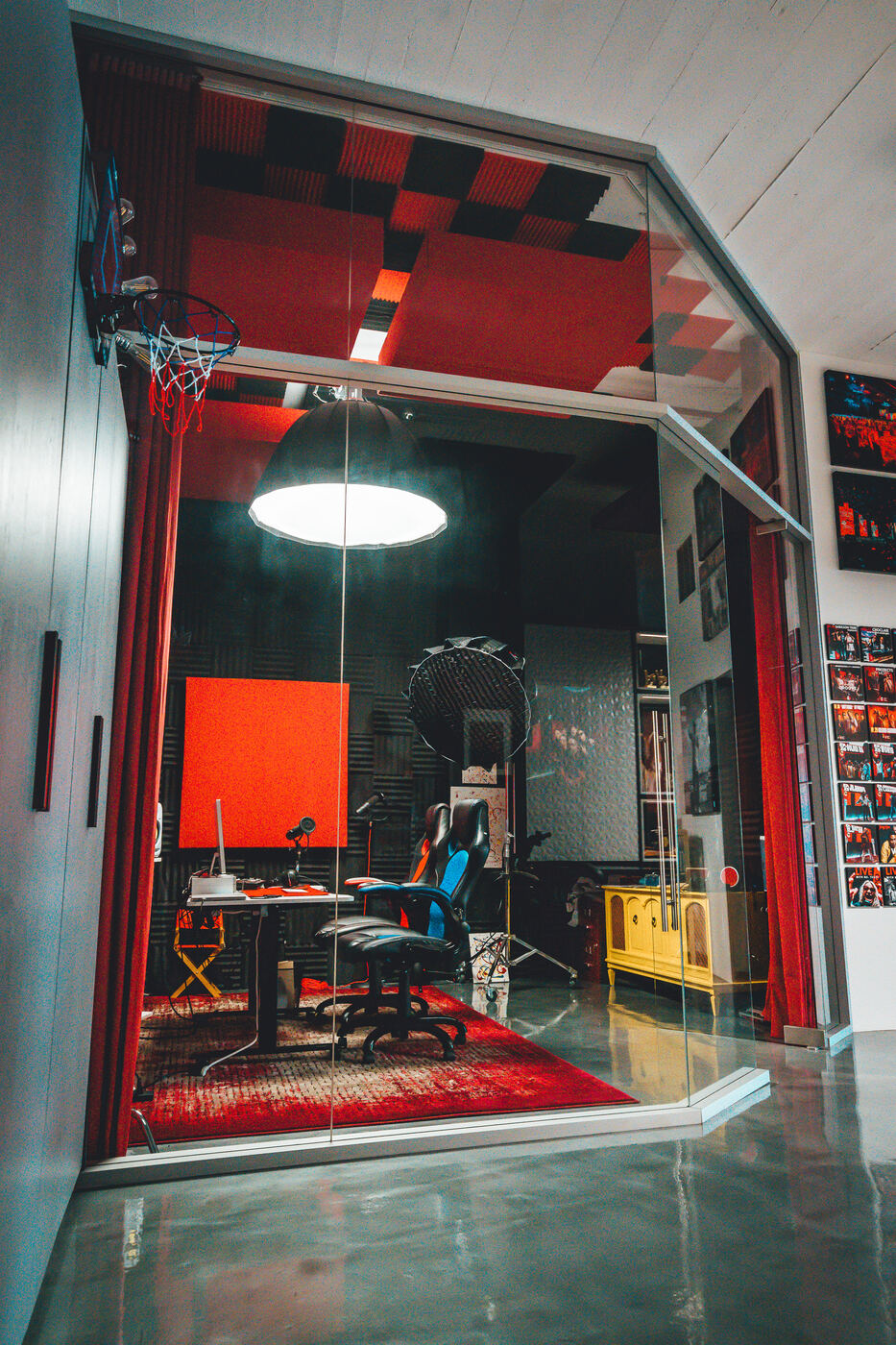 Glass booth, PlanIt Studios