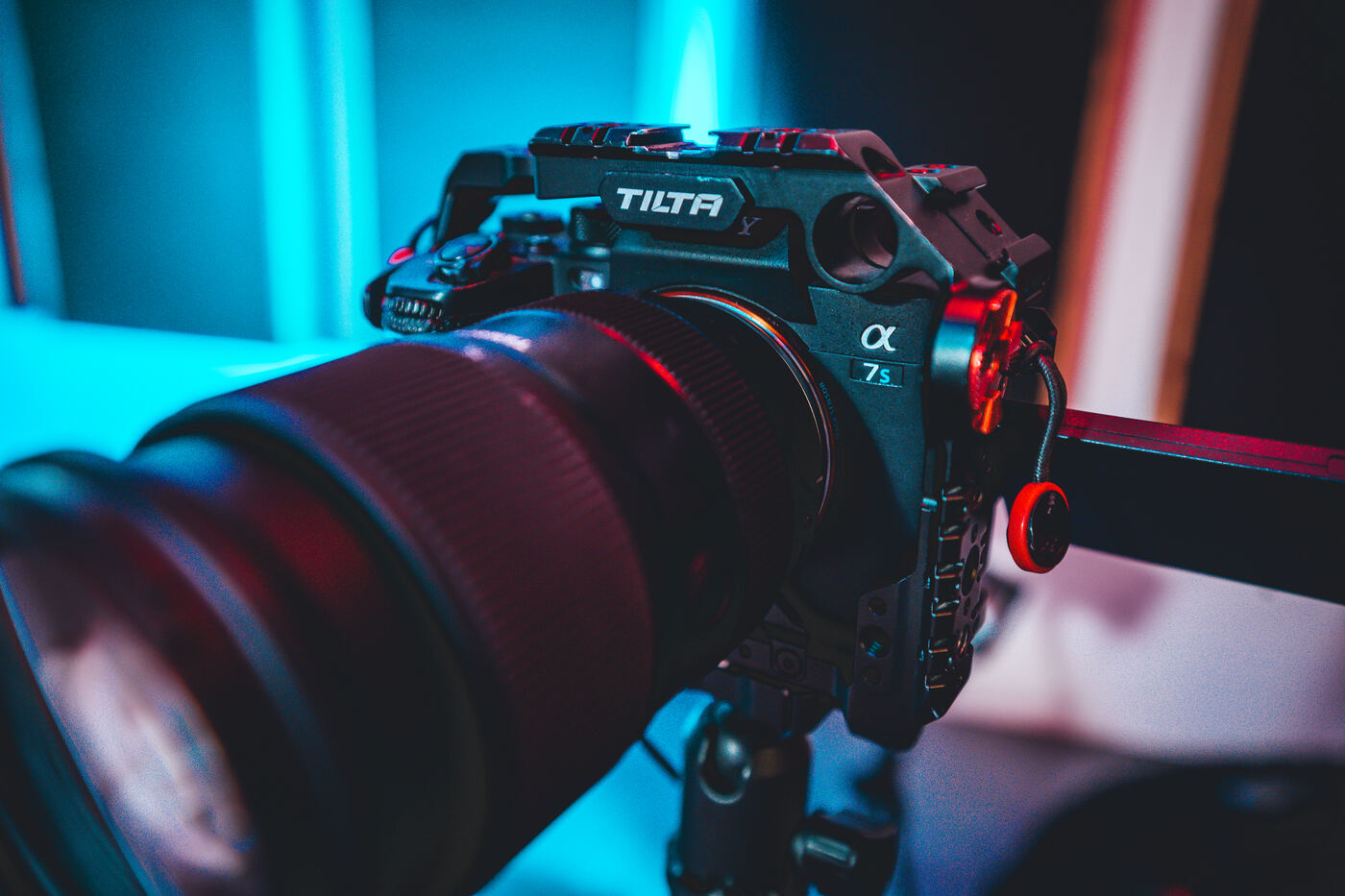 Sony camera on set